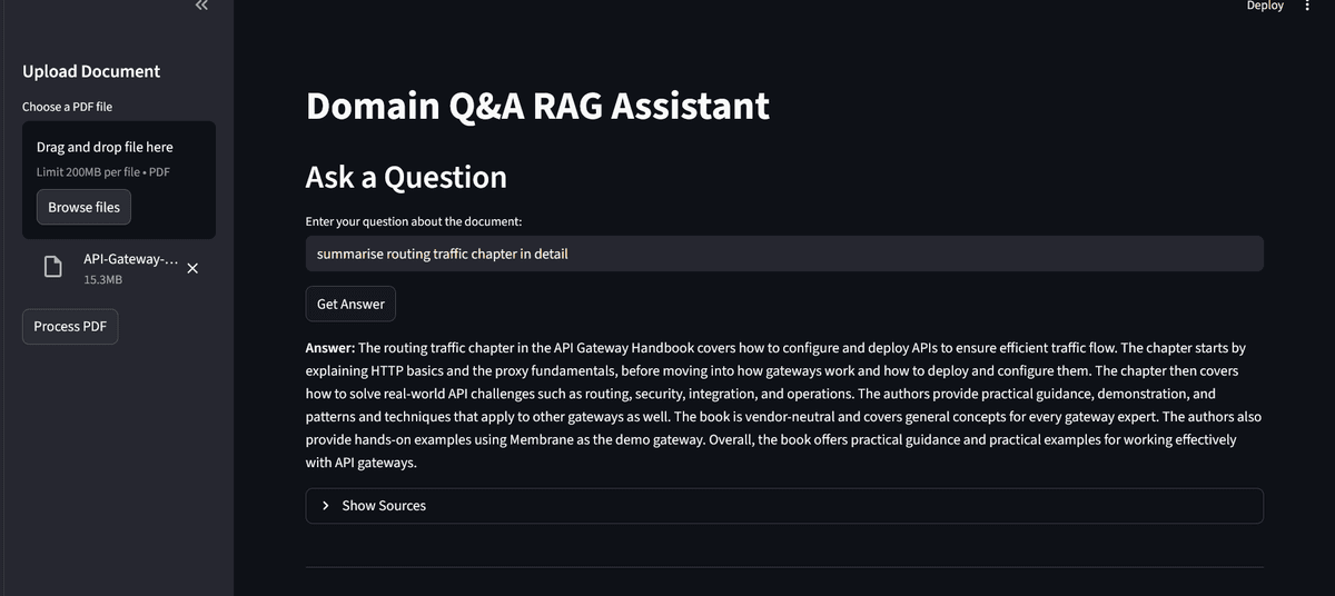Vector-Loom Domain Specific Q/A RAG Assistant